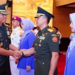 Wapang TNI Pimpin Sertijab Kapuspen TNI, Dan PMPP, dan Kapusjaspermildas