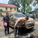 Mobil Pajero Tabrak Pagar Mapolda Jambi, Pengemudi Positif Narkoba dan Miras