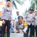 Berikan Solusi Konkret Pada Masyarakat, Mahasiswa STIK Lemdiklat Polri Angkatan 83 Laksanakan Pembuatan sumur Bor