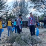 Mahasiswa STIK Angkatan 83 Laksanakan Kegiatan Bersih-Bersih Pantai Bersama TNI dan Warga di Kecamatan Seunuddon Aceh Utara