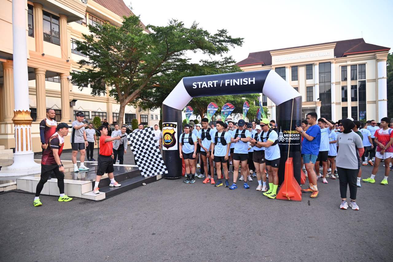 Polda Jambi Launching Presisi Merdeka Run Jambi 2026, Wujudkan Semangat “Satu Langkah, Sejuta Perubahan”