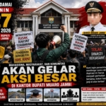 Mahasiswa, Masyarakat, dan Komunitas Akan Gelar Aksi Besar di Kantor Bupati Muaro Jambi, Soroti Infrastruktur hingga Dugaan Dinasti Kekuasaan