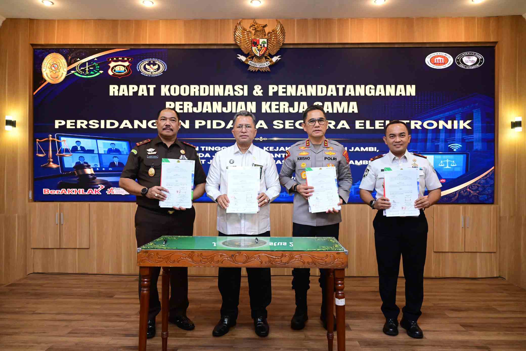 Polda Jambi Perkuat Sinergi Aparat Penegak Hukum melalui Persidangan Pidana Secara Elektronik