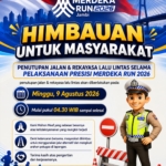 Polda Jambi Imbau Masyarakat Gunakan Jalur Alternatif Selama Pelaksanaan Presisi Merdeka Run 2026