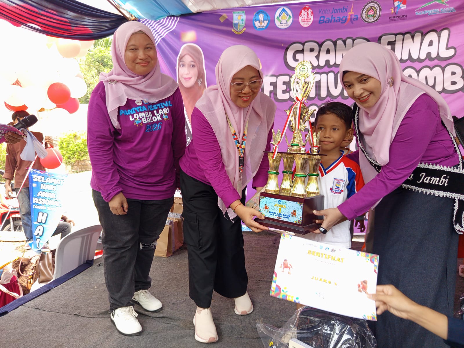 Lari Balok PAUD Meriahkan HAN, Nadiyah Tekankan Pentingnya Fondasi Anak Sejak Dini
