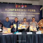 Operasi Antik Siginjai 2026 Ungkap 154 Kasus, 236 Tersangka dan Sita 17,3 Kg Narkoba