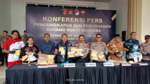 Operasi Antik Siginjai 2026 Ungkap 154 Kasus, 236 Tersangka dan Sita 17,3 Kg Narkoba