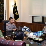 Pangdam XX/TIB Kunjungi Kapolda Jambi, Bahas Perkembangan Kamtibmas di Provinsi Jambi