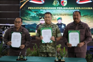 Perkuat Sinergi Penegakan Hukum, Kejati Jambi dan Kodam XX/Tuanku Imam Bonjol Tandatangani Perjanjian Kerja Sama