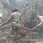Polsek Muara Bulian Bersama Satgas Karhutla Ground Check Hotspot di Kawasan Tahura Sultan Thaha Syaifudin