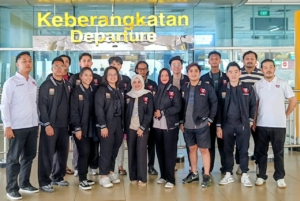Resmi dilepas Ketua PBPI Jambi Ramos Hutabarat, Atlet Padel Jambi Siap Berlaga di Kejurnas Jakarta 2026